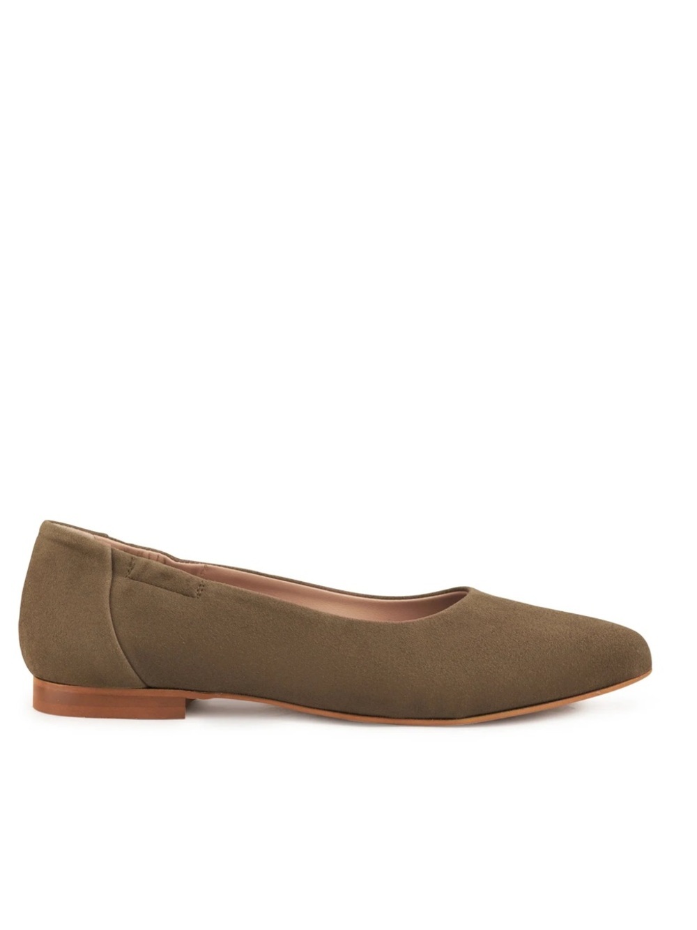 NIB Italeau Mara Ballet Flats in Army Green, Size 40